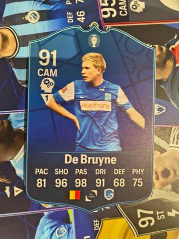 Voetbalkaartje (37cmx25cm) - Kevin De Bruyne / KRC Genk beschikbaar voor biedingen