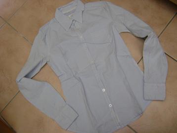 blauwe gestreept bloesje in maat 34 beschikbaar voor biedingen