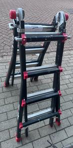 Professioneel ladder TE KOOP, Doe-het-zelf en Bouw, Ladders en Trappen, Ophalen, Zo goed als nieuw, Ladder, Opvouwbaar of Inschuifbaar