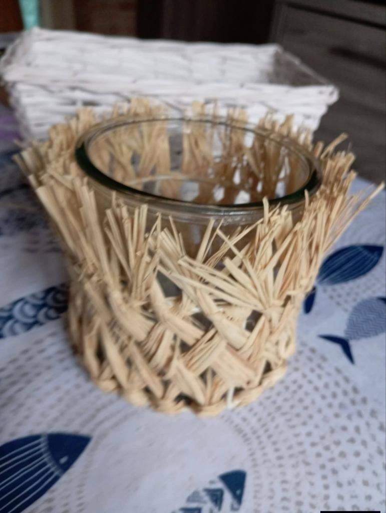 Grand bougeoir en verre, Antiquités & Art, Enlèvement