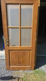 Porte vitrée en chêne, Ophalen, 80 tot 100 cm, Binnendeur, Minder dan 200 cm
