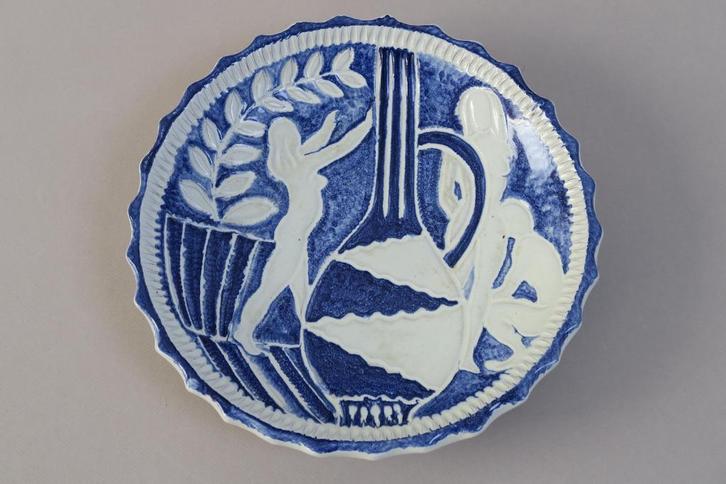 Plat en céramique H TILGMAN Leif Ueland 1952, Antiek en Kunst, Antiek | Keramiek en Aardewerk, Ophalen of Verzenden