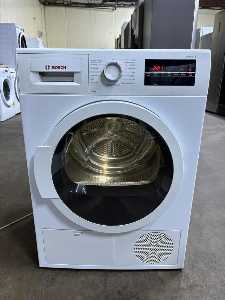 Droogkast Bosch A++ 8 kg met GARANTIE, Elektronische apparatuur, Droogkasten, Zo goed als nieuw, Condens, Voorlader, 6 tot 8 kg