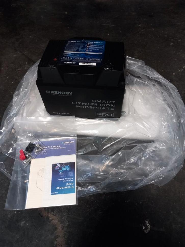 LiPO4 Renogy batterij 100Ah, Bluetooth, Self Heating, Bricolage & Construction, Électricité & Câbles, Enlèvement
