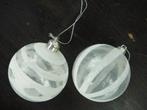 Noël 2 boules de Noël en verre diamètre 6 cm, Divers, Comme neuf, Enlèvement ou Envoi