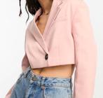 Cropped Roze Bershka blazer- nooit gedragen 20€, Ophalen, Nieuw, Roze, Jasje