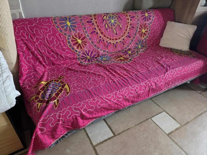 Divan lit clik-clak, Maison & Meubles, Canapés | Salons, Utilisé, Banc droit, Trois personnes, 150 à 200 cm, 75 à 100 cm, Enlèvement