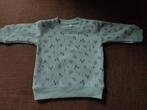 sweat bébé vert d'eau motifs sapin - Taille 62 - NEUF, Garçon ou Fille, Pull ou Veste, Enlèvement ou Envoi, Neuf