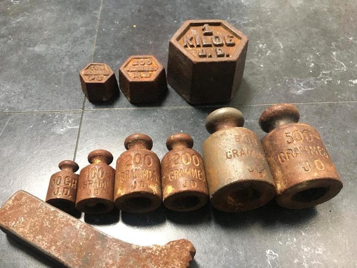 Weegschaal gewichten  (in grammes), Antiek en Kunst, Curiosa en Brocante, Ophalen of Verzenden