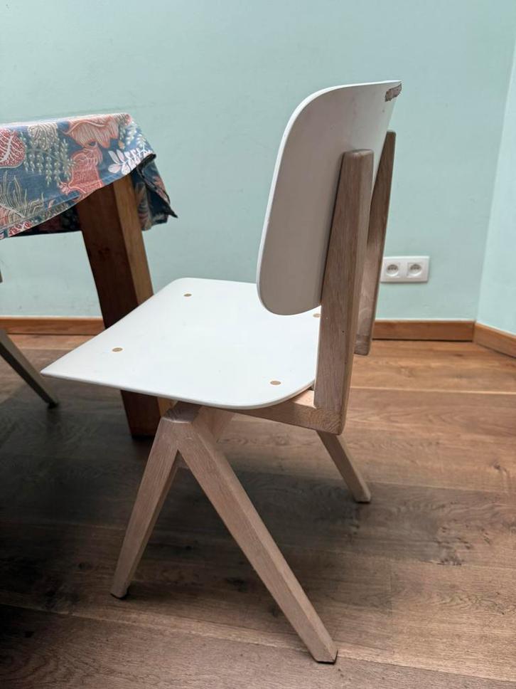 Six design dining chairs, Huis en Inrichting, Stoelen, Gebruikt, Vijf, Zes of meer stoelen, Hout, Overige kleuren, Ophalen