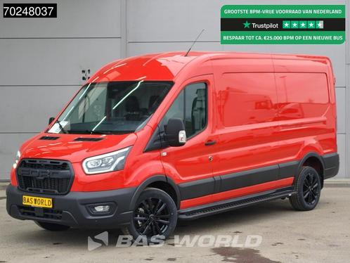 Ford Transit 165pk Automaat Limited Black Edition L3H2 Nwe m, Auto's, Bestelwagens en Lichte vracht, Bedrijf, Te koop, Achteruitrijcamera