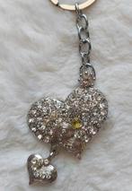 Porte-clés  cœurs strass neuf, Verzenden, Nieuw