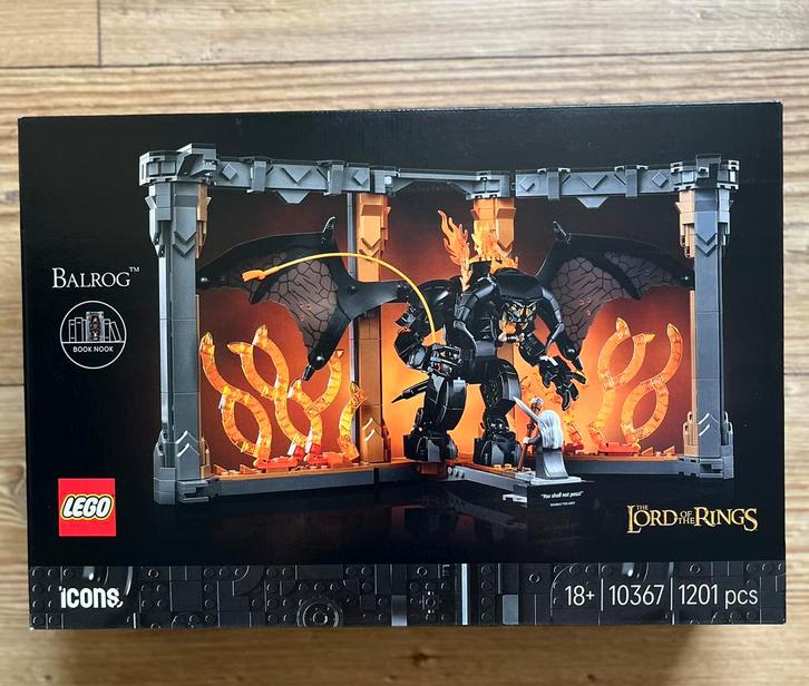 LEGO 10367 - The Lord of the Rings: Balrog Book Nook, Kinderen en Baby's, Speelgoed | Duplo en Lego, Nieuw, Lego, Complete set