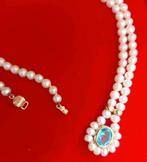 Collier perles japonaises., Handtassen en Accessoires, Armbanden, Goud, Goud, Zo goed als nieuw, Ophalen