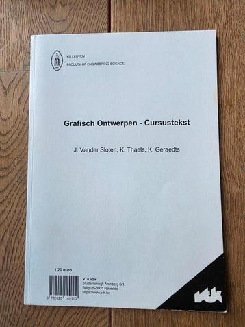 Grafisch Ontwerpen - Cursustekst KUL BA ingenieurswetenschap beschikbaar voor biedingen
