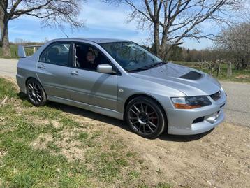 Mitsubishi Evolution IX (EVO 9), Autos, Argent ou Gris, 4 portes, Boîte manuelle, Noir
