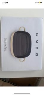 Smeg - Gietijzeren Grillpan - Crème - 26 x 26 CM, Huis en Inrichting, Ophalen, Gietijzer, Overige typen, Nieuw