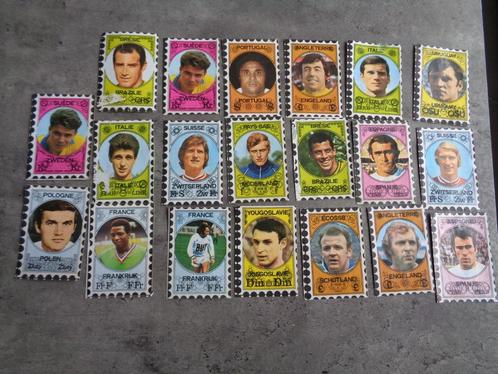 VANDERHOUT VOETBAL PRENTEN PLAATJES BEGIN JAREN 70 WERELD VE, Verzamelen, Stickers, Gebruikt, Ophalen of Verzenden
