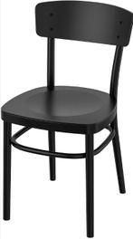 IKEA IDOLF - Lot de 4 chaises en bois, noires, Maison & Meubles, Chaises, Enlèvement, Utilisé, Bois, Quatre