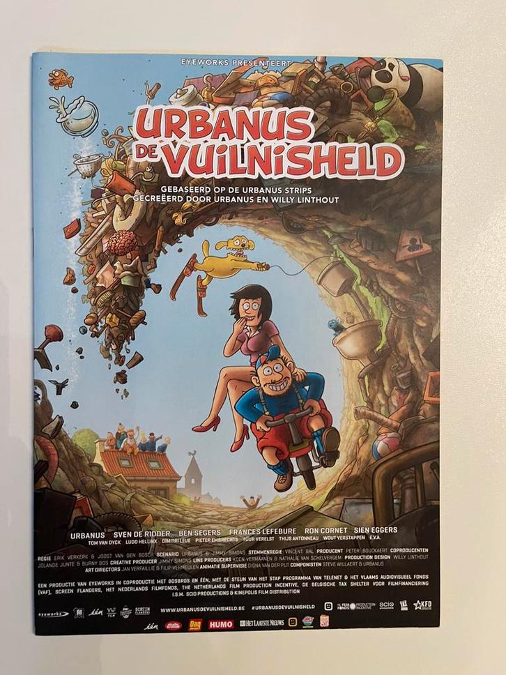 Urbanus de vuilnisheld met originele tekening gesigneerd, Boeken, Stripverhalen, Nieuw, Eén stripboek, Ophalen of Verzenden