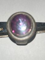 Oude ring met geslepen steen - 20mm diameter ring, Handtassen en Accessoires, Ringen, Gebruikt, 20 of groter, IJzer of Staal, Ophalen of Verzenden