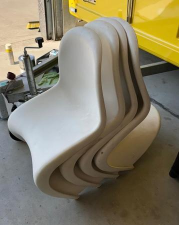 Panton chairs Vitra, Huis en Inrichting, Stoelen, Ophalen, Wit, Kunststof