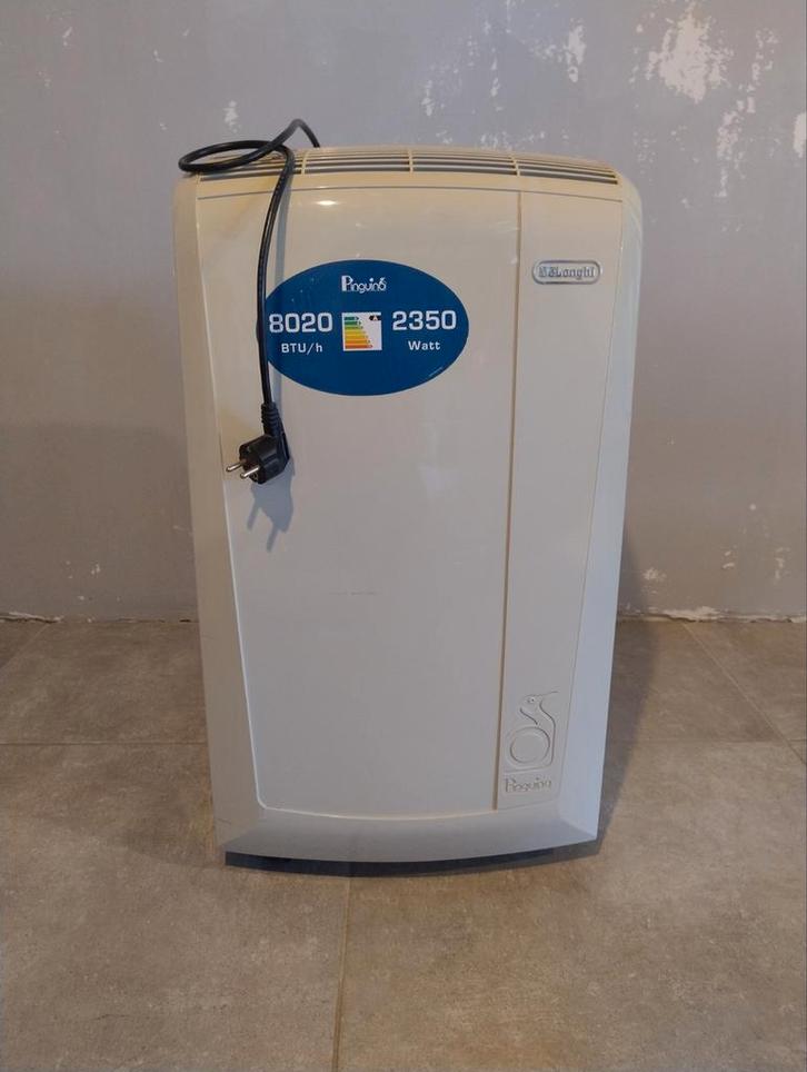 Mobiele airco DeLonghi Pinguino 8020, Elektronische apparatuur, Airco's, Gebruikt, Mobiele airco, 60 tot 100 m³, 3 snelheden of meer