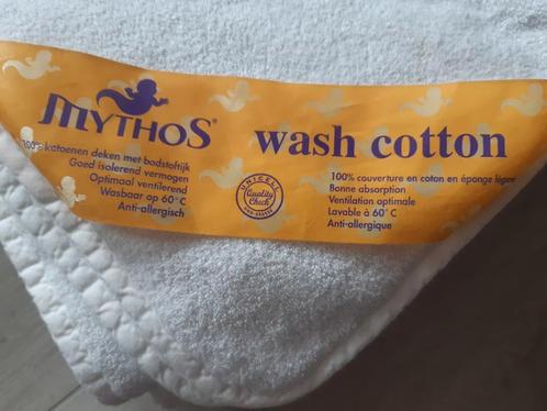 Mythos wash cotton babydeken 100 x 135 cm, Kinderen en Baby's, Dekens, Slaapzakjes en Inbakerproducten, Nieuw, Deken, 100 cm of meer