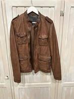 Veste en cuir IKKS taille S, Vêtements | Hommes, Enlèvement ou Envoi, Porté, Taille 46 (S) ou plus petite, Brun
