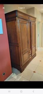 Magnifique meuble de vestiaire en bois d'acajou, Avec tablette(s), Cerisier, Comme neuf, 100 à 150 cm