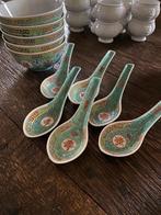 Service asiatique en porcelaine – bols + cuillères – style t, Ophalen, Zo goed als nieuw, Overige stijlen, Kop(pen) en/of Schotel(s)