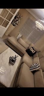 Zetel en salontafels, Huis en Inrichting, Zetels | Zetels, Ophalen, Overige materialen, Hoekbank, 300 cm of meer