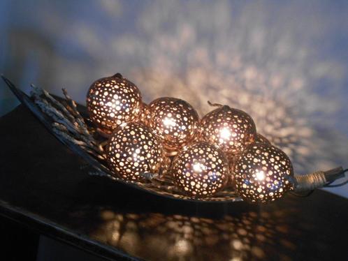 kokosnoten 2 nieuwe sets sfeerverlichting Thailand, Huis en Inrichting, Lampen | Vloerlampen, Nieuw, Hout, Ophalen