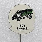SP0371 Speldje 1904 Spyker groen, Collections, Broches, Pins & Badges, Utilisé, Enlèvement ou Envoi