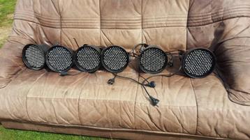 LOT DE 6 SPOTS LED SHOWTEC DMX À RÉPARER, Enlèvement, Ne fonctionne pas