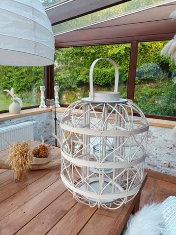 Grote witte kaarshouder 50cm, Huis en Inrichting, Woonaccessoires | Etagères, Ophalen, Zo goed als nieuw