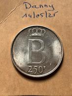 Zilveren munt 250 frank, Postzegels en Munten, Ophalen, Zilver