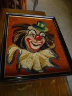 GEWEVEN DOEK IN KADER, Antiek en Kunst, Curiosa en Brocante, Ophalen