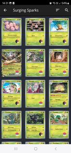 Surging sparks pokemon, Hobby en Vrije tijd, Verzamelkaartspellen | Pokémon, Ophalen of Verzenden, Zo goed als nieuw