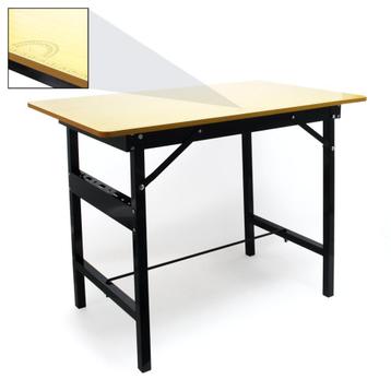 Werktafel | 100 x 60 x 76 cm | Inklapbaar | Zwart, Doe-het-zelf en Bouw, Ophalen of Verzenden, Nieuw, Inklapbaar