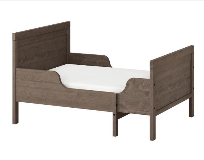 Ikea Sundvik meegroeibed massief grenen, Kinderen en Baby's, Kinderkamer | Bedden, Gebruikt, Lattenbodem, Ophalen