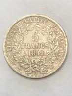 Munt zilver 5 frank Frankrijk 1849 ceres variant HAND HAND !, Ophalen of Verzenden, Frankrijk, Losse munt, Zilver