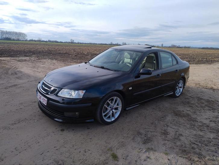 Xenon Saab 9.3 Automaat 2007 Jet Black met 165.000km, Auto's, Saab, Particulier, Saab 9-3, Airbags, Airconditioning, Alarm, Boordcomputer