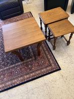 Salontafel + 2 bijzet tafels, Ophalen, Eikenhout