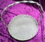Presentatie mand rond voor doopsuiker - witte kleur, Ophalen, Gebruikt, Mand, Rond