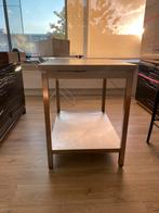 Inox tafel, Ophalen, Gebruikt, 50 tot 100 cm, Metaal