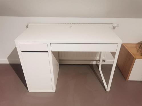 Bureau met kast en 2 lades wit, Huis en Inrichting, Bureaus, Gebruikt, Bureau, Ophalen