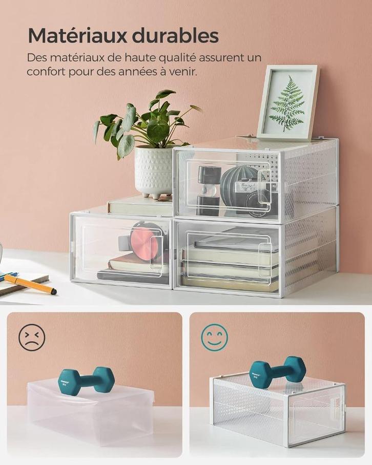 Transparante schoenendozen – NIEUW in doos, Huis en Inrichting, Woonaccessoires | Overige, Nieuw, Ophalen