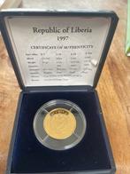 100$ Libéria 1997, Timbres & Monnaies, Or, Enlèvement ou Envoi