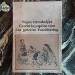 Negen vermakelyke gezelschapsspellen voor den familie, Hobby en Vrije tijd, Gezelschapsspellen | Bordspellen, Ophalen of Verzenden